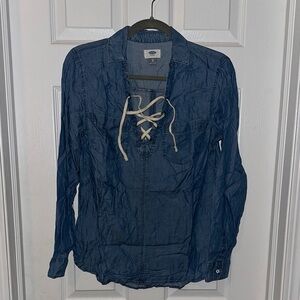 Old Navy Blue Long Sleeve Tee